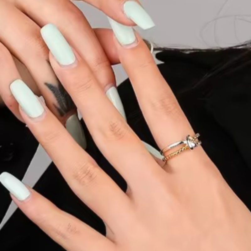 Noella Knot beaded two tone ring