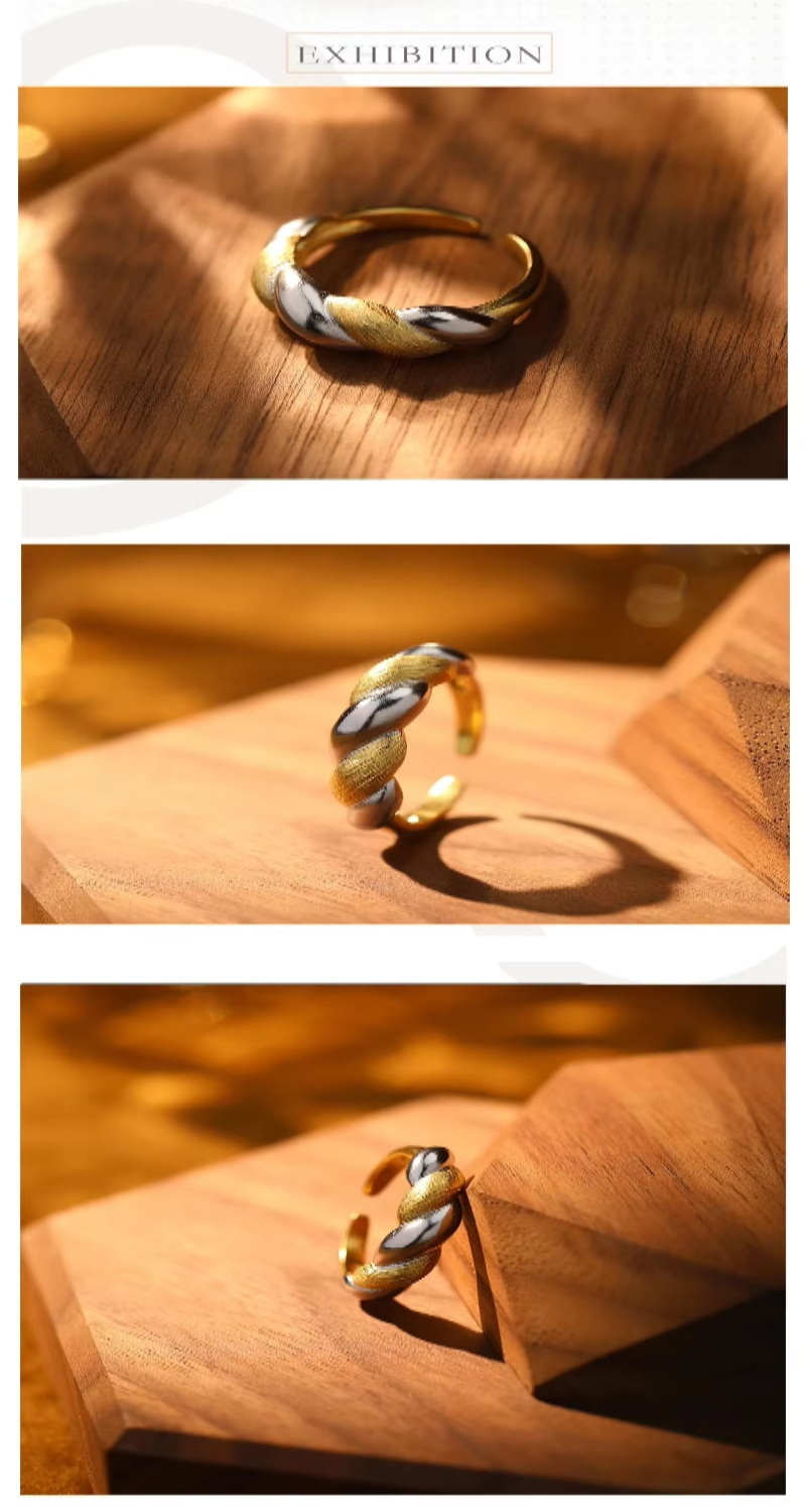 Briony Coissant two tone ring